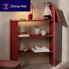 Free-standing bookcase Horsecontemporaryin wood fibercustom
