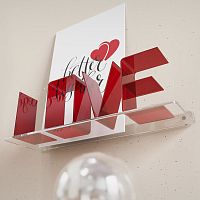 Wall-mounted shelf LOVEcontemporarymethacrylatecustom