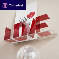 Wall-mounted shelf LOVEcontemporarymethacrylatecustom