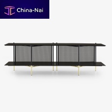 Contemporary hi-fi cabinet CLYDElacquered steelwith storage
