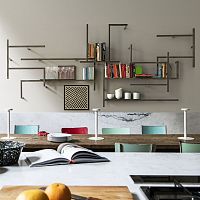 Modular bookcase ANTOLOGIAwall-mountedcontemporaryiron