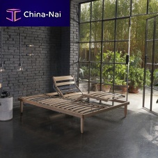 Double mattress support NATURAL 68 slattedmanualelectric