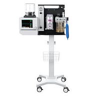 Trolley-mounted veterinary anesthesia workstation Anesia 800