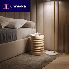 Contemporary bedside table ANGKOR oakwalnutmahogany