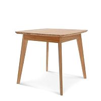 Contemporary table Carmenoakwooden baserectangular