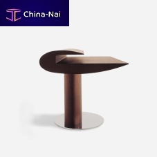 Contemporary writing desk TOBIAoaksteel