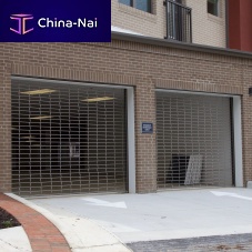 Roll up security grille MICROCOIL®for doorsanodized aluminumstainless steel