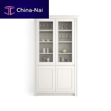 Traditional display case glasssolid wood