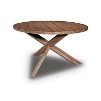 Contemporary table BRANSONwoodenwooden baseround