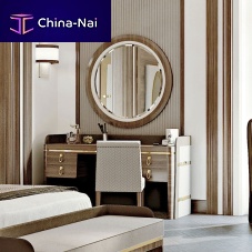 Contemporary dressing table Metropolwoodenleatherfabric