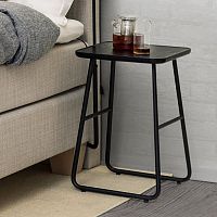 Contemporary bedside table ADD-ON FLOORoaksolid woodlacquered steel
