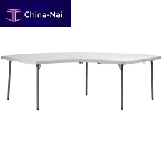 Contemporary table FT XLL MOONmetalmetal basesemicircular