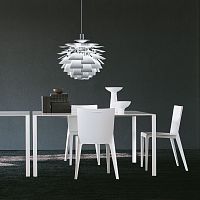 Contemporary table LESSLESSaluminumaluminum baserectangular