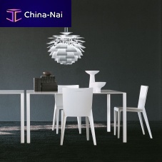 Contemporary table LESSLESSaluminumaluminum baserectangular