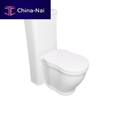 Free-standing toilet TIWC01-TICIMBLback to wallceramicwith high tank