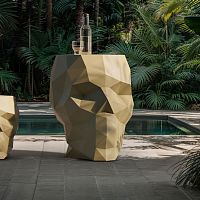 Original design table Skull polyethylenepolyethylene baseround