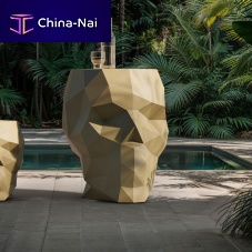 Original design table Skull polyethylenepolyethylene baseround
