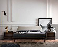 Double bed MILAN 2019contemporarywith headboardfabric