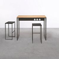 Contemporary sideboard table at_18oaksolid woodoiled wood