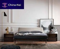 Double bed MILAN 2019contemporarywith headboardfabric