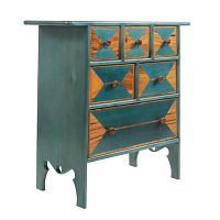 Traditional chest of drawers KANISHTA DARAJsolid woodnot specifiedblue
