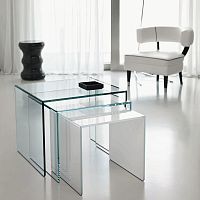 Contemporary nesting tables TRIOglassrectangularhome