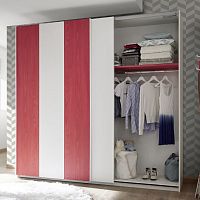 Contemporary wardrobe ENJOYwoodenwith sliding doorchild's