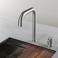Countertop mixer tap TIDE 96125stainless steelkitchen2-hole
