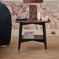 Contemporary bedside table AlfioMDFash baserectangular