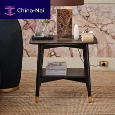 Contemporary bedside table AlfioMDFash baserectangular