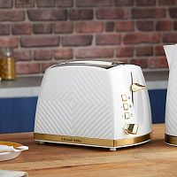 2-slice toaster Groovewhite