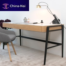 Contemporary office desk BOUVET DESK ARABESCATOwoodenmetalmarble