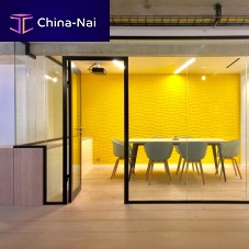 Removable partition BORALEglassaluminumcommercial