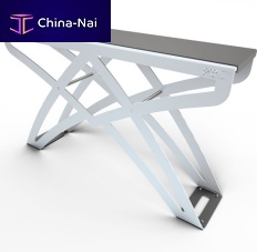 Industrial design sideboard table FACTORYwoodenPlexiglas®Corian®