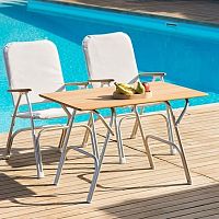 Contemporary table M200 serieswood veneeranodized aluminum baserectangular