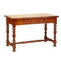 Louis XIII desk BU316woodenwith storage compartment