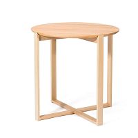 Contemporary side table Delta 725oakbeechoak base