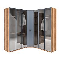 Corner wardrobe SECRETcontemporarywood veneerglass