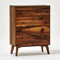 Contemporary chest of drawers FINNoakwalnutsolid wood