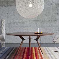 Contemporary table X2woodensteelrectangular