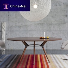 Contemporary table X2woodensteelrectangular