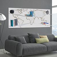 Wall-mounted shelf P4680 contemporarylacquered wood