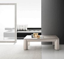 Contemporary coffee table LEVANTEmetalrectangularadjustable-height