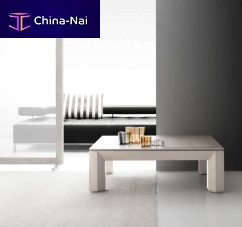 Contemporary coffee table LEVANTEmetalrectangularadjustable-height
