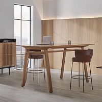 Contemporary high bar table MITIS HIGHoakwalnutebony