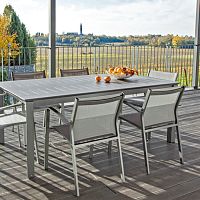 Contemporary table PANAREA aluminumpaperaluminum base