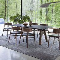 Contemporary dining table Tabula A 230oakwalnutsolid wood