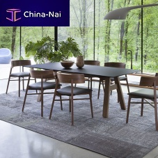 Contemporary dining table Tabula A 230oakwalnutsolid wood
