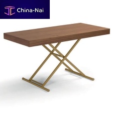 Contemporary table SMARTwoodenwalnut baserectangular