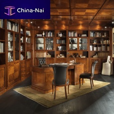 Wall-mounted bookcase STUDIOhighcornertraditional